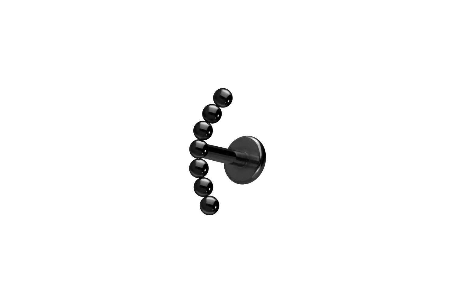 Titan Labret Piercing mit Innengewinde 7 KUGELN